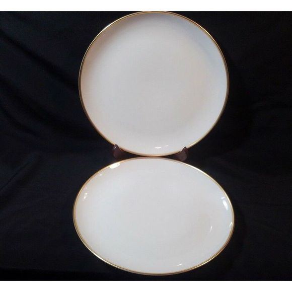 1 Lefton Simplicity 1931. White Gold Dinner Plate - Picture 1 of 8